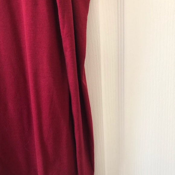 Aolakeke Classic Fashion Collection Cranberry Long Sleeve Cold Shoulder Top S - Picture 7 of 12